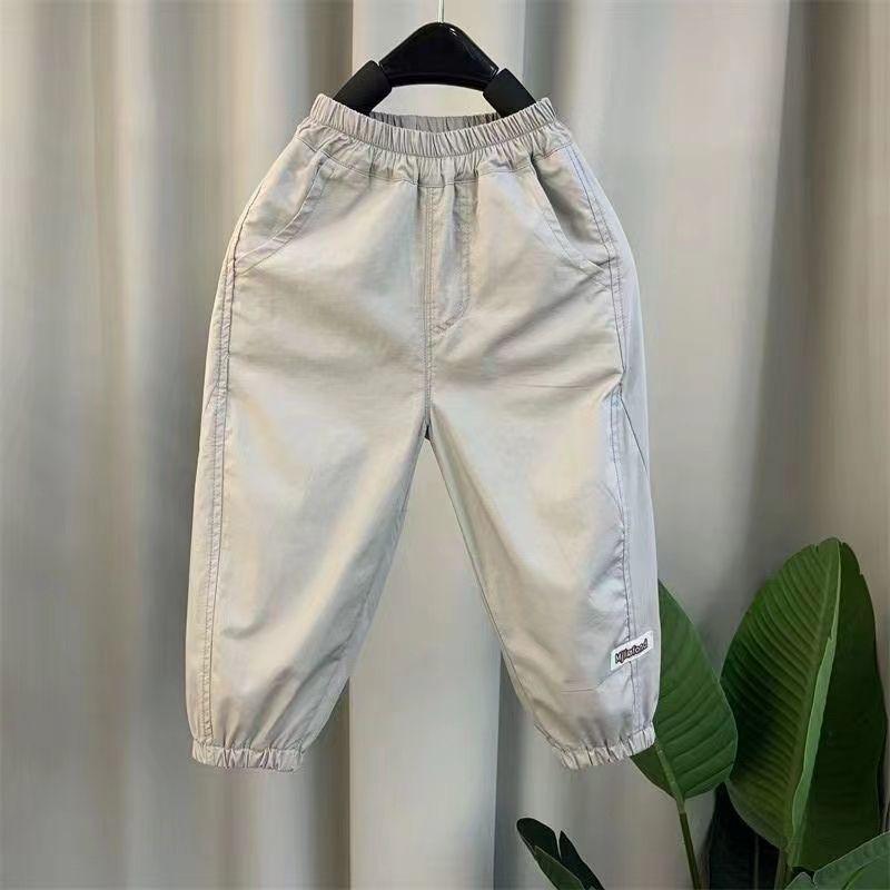 Boys  2026 Summer Mosquito-Repellent Cotton Joggers: Lightweight Unisex Pants for Toddlers & Young Children Size 90 [Fits 76-86cm]