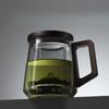 Glass Tea Cup Unique Guanshan Glass Inner Design Tea Filtration Office Walnut Anti-Scald Handle Teacup