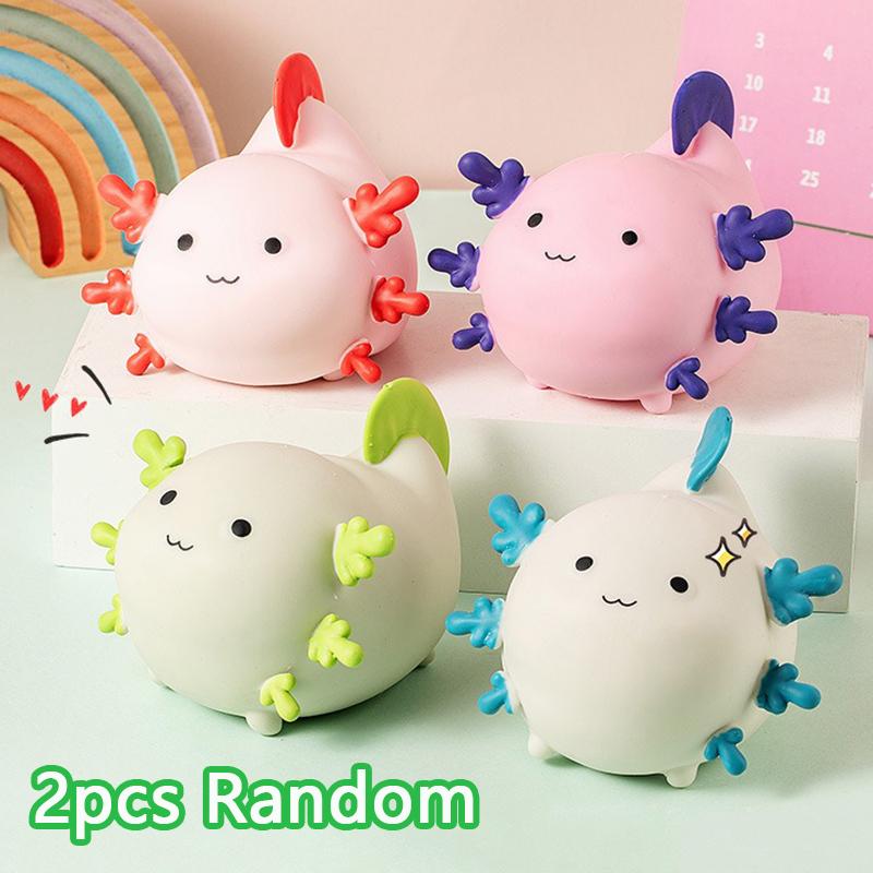 Jucării Squishy Squeeze Fidget Drăguț Axolotl Moale Senzorial Mingi de Stres Ciupit Ventilație Jucării Anti-stres Copii Adolescenți Cadou Mărturii Petrecere