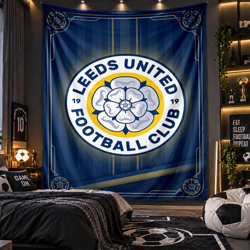 Wall Hanging Tapestry Leeds United Print Cloth for Living Room Bedroom Home Decor
