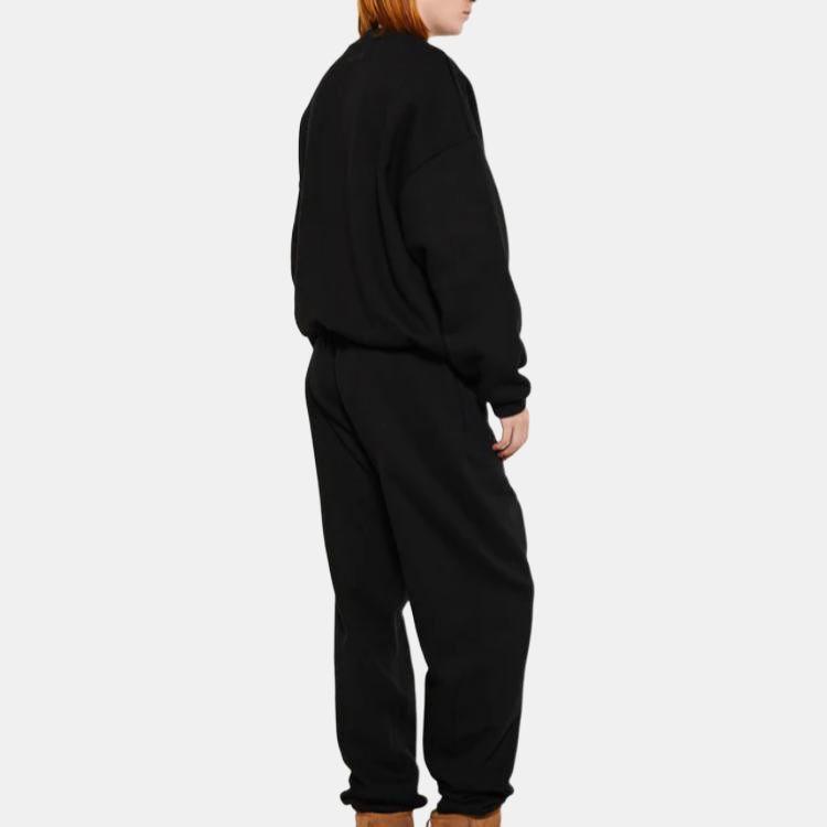 Fear of God Essentials Fleece Crewneck Black Men Tops 192BT246260F