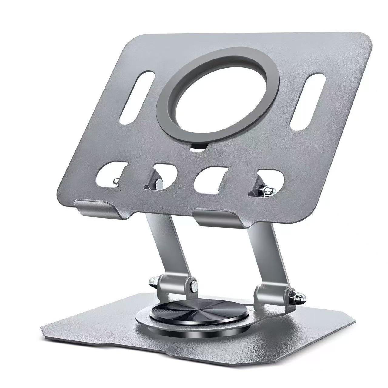 

360° Rotatable Adjustable Tablet Stand for Desktop - Shockproof and Anti-Shake серебряный