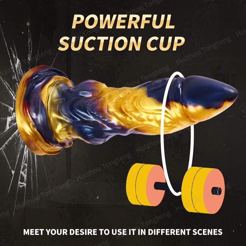 3IN1 Thrusting Dildo Vibrator Anal G-spot Vibrator Monster Dildo Remote Control 7 Modes Fantasy Dildo Adult Sex Toys for Women