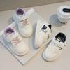 2025 New Autumn Single Shoes Children's Little White Shoes Boys and Girls Versatile Classic Breathable Casual Shoes Medium and Small Children's Board