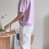 New ArriValS Open Run Women S V Neck Holgarment Knit paStel Short SleeVe