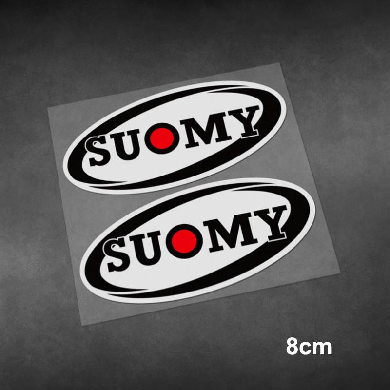 2Pcs Motorcycle Car Sponsor Brand Logo Stickers Helmet Lens Decals Waterproof Reflective Modification Sticker Vinyl Material