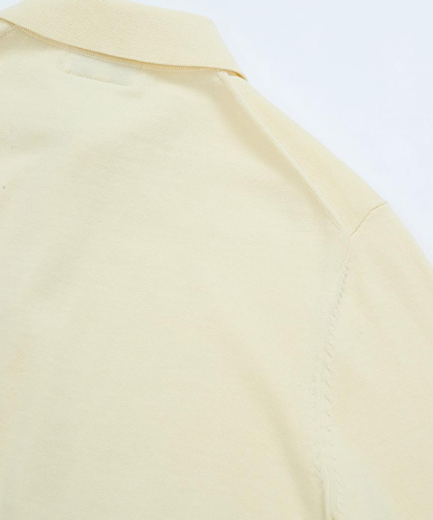 BELLIEF Essential Cotton Comfort Polo Knit (Ecru)