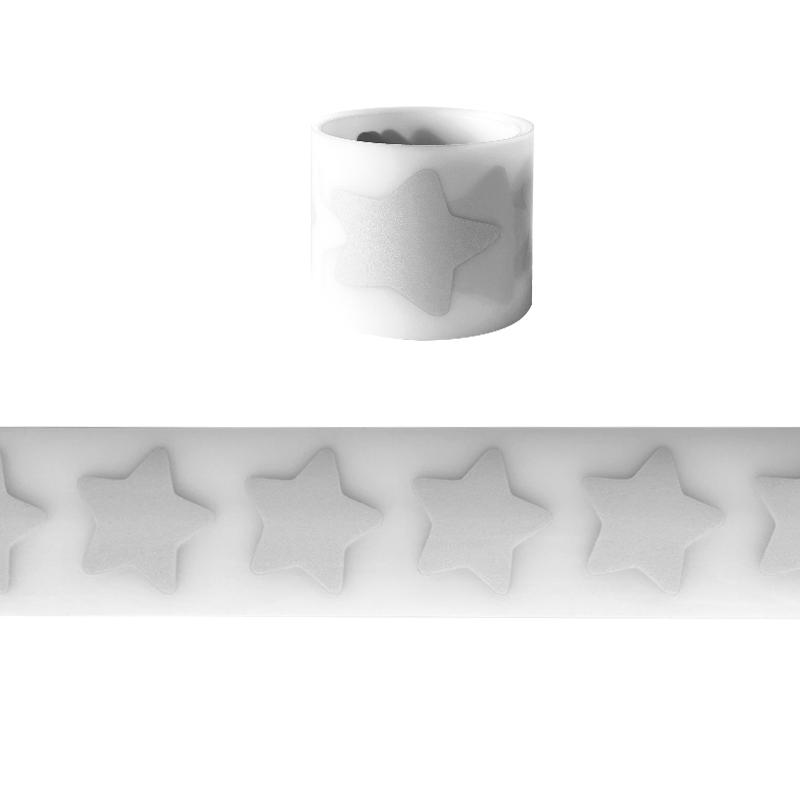Sömnad Hantverk Märken Reflekterande Tejp Stjärnor Vinylfilm Kläder Skor Klistermärken Parches Ropa DIY Värmepress Termiskt Märke 3X100cm