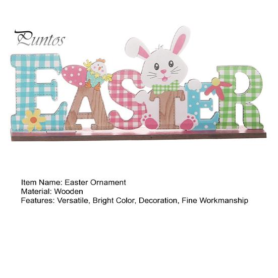 Ornamento pasquale in legno dai colori vivaci, motivo a gnomo con fiore e coniglio, decorazione da tavolo per la casa e le feste.