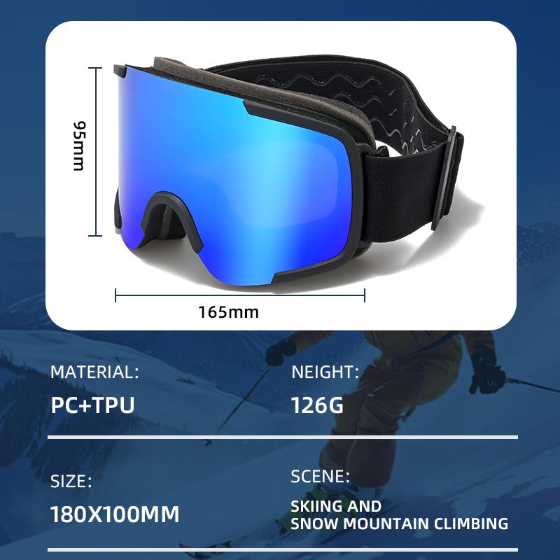 New Ski Goggles for Men Women UV Protection Anti Fog Snowboard Goggles Outdoor Sports Winter Gear