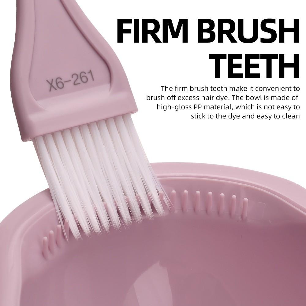 3PCS Anti-slip Multi-Color Mixing Bowl Brush DIY Hair Coloring Kit  Stylists