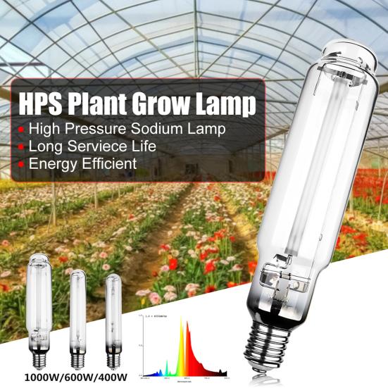 400/600/1000W E40 Ballast 23Ra HPS Plant Grow Light High Pressure Sodium Lamp