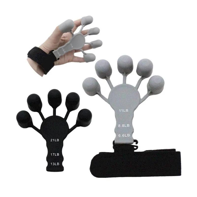 Silicone Finger Exercise Stretcher Hand Strengthener Arthritis Grip Trainer Gym Fitness Training Equipment for Hand Brush