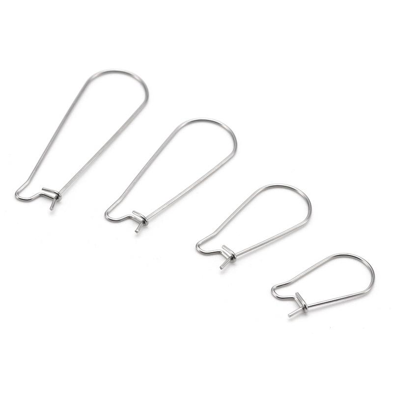 Nice Stainless Steel Ear Hook Assembly DIY Titanium Steel Earrings Findings 18k Gold-plated Earring Decorative Hardware