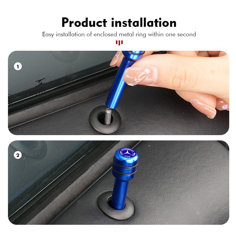 2/4pcs Car Door Lock Pin Security Pull Insurance Accessories For Benz AMG A C E S G Class W201 W210 W108 W204 W205 W203
