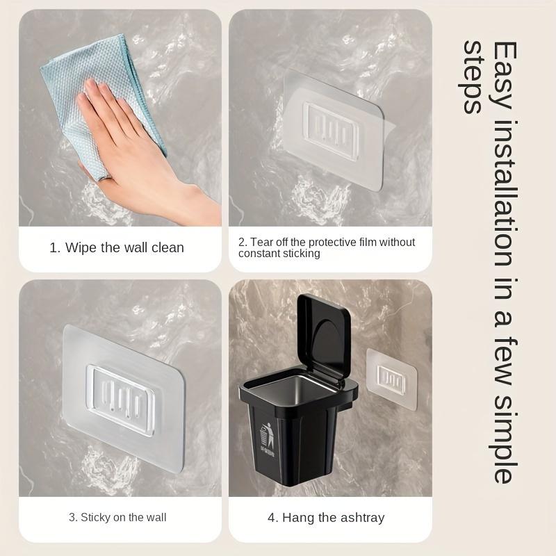 Wall-mounted Trash Can Ashtray Home Decoration Personalized Living Room Creative Ornaments with Cover To Prevent Fly Ash Smoke.