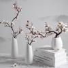 Wintersweet Bonsai Arrangement: Artificial Plum & Peach Blossom Branches for Indoor Living Room Decor