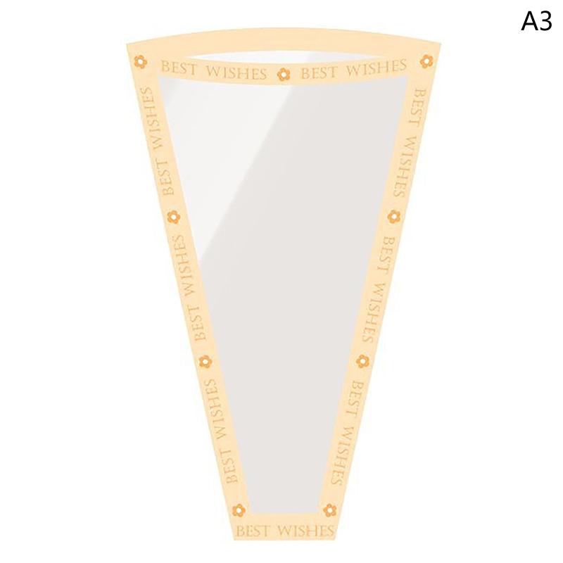 50Pcs Single Bouquet Flower Wrapping Paper Transparent Cellophane Gift Packaging Bag Wedding Birthday Party Florist Packing Bags