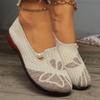 2024 New Fashion Color Matching Shallow Mouth Slip-on Comfortable Flat Bottom Round Toe Spring and Autumn Women's Shoes