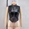 Top da donna a collo alto sexy senza schiena dimagrante senza maniche