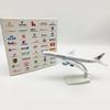 B777 Model Plane 20cm China Eastern Airlines Aircraft Diecast 1/400 Scale Metal Alloy Aeroplane With Base Ornament Airplane
