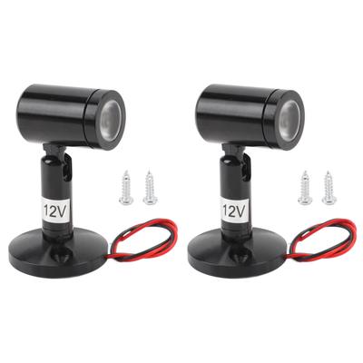 2 SZT. Mini Reflektory LED Wewnętrzne DC 12V Obrotowe LED Akcentowe Reflektory do Ekspozycji Biżuterii