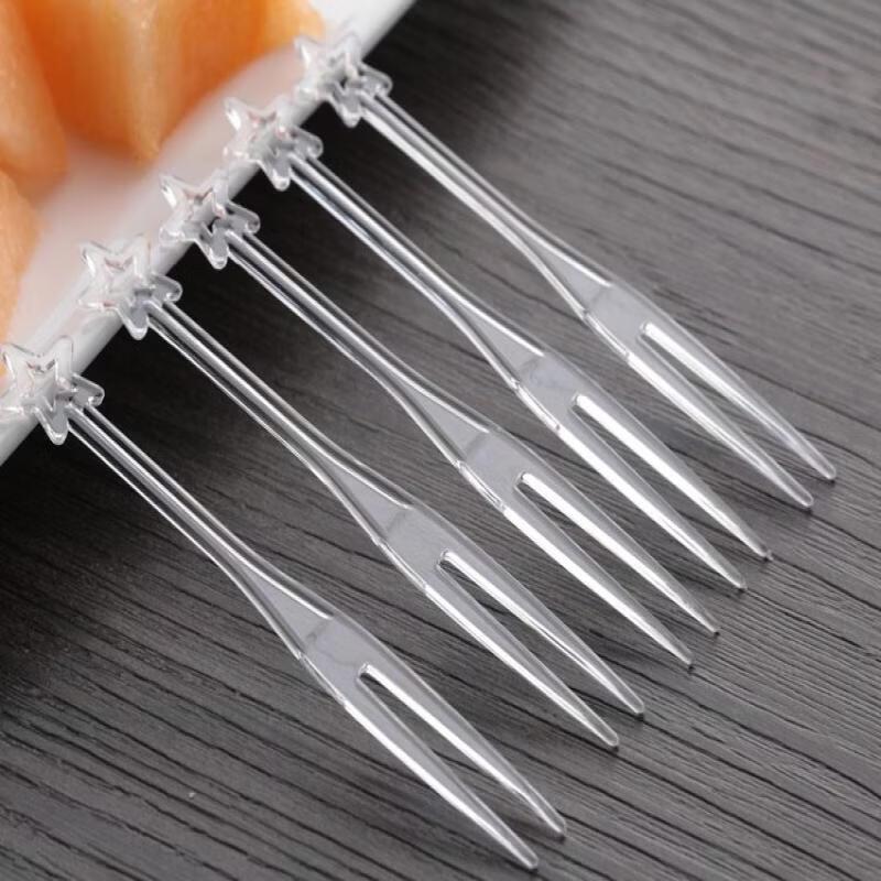 Disposable Heart-Shaped Fruit Forks