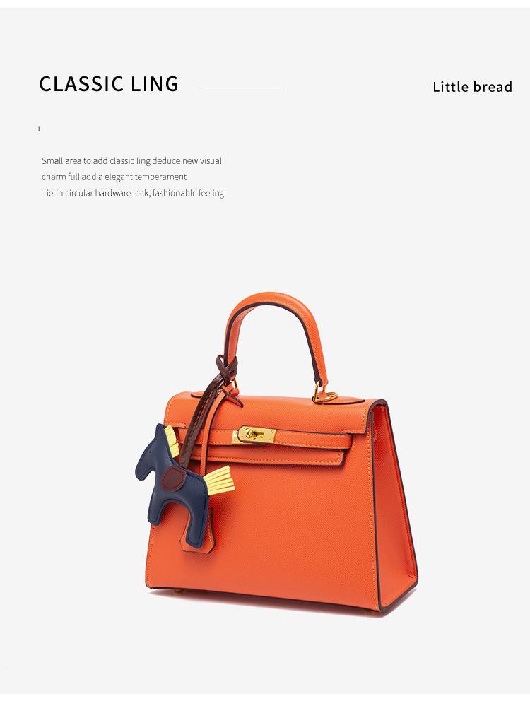 2024 Evropská a americká taška Kelly Bag: Stylová dámská kabelka se vzorem dlaně a platinovou přezkou