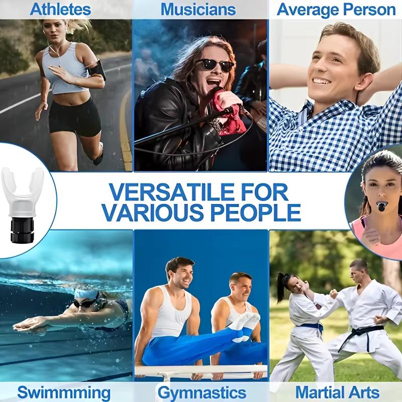 Breathing Trainer Lung Flexer Durable Fitness Exerciser Increases Lung Capacity Breath Adjustable Levels Respiratory Deep Breath