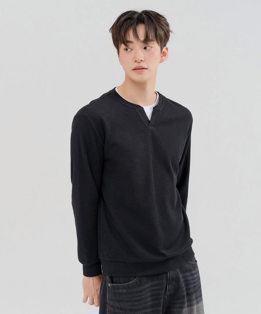 CHASECULT Men'S Layered Sweatshirt With Modified Neckline - Ferk5119B03