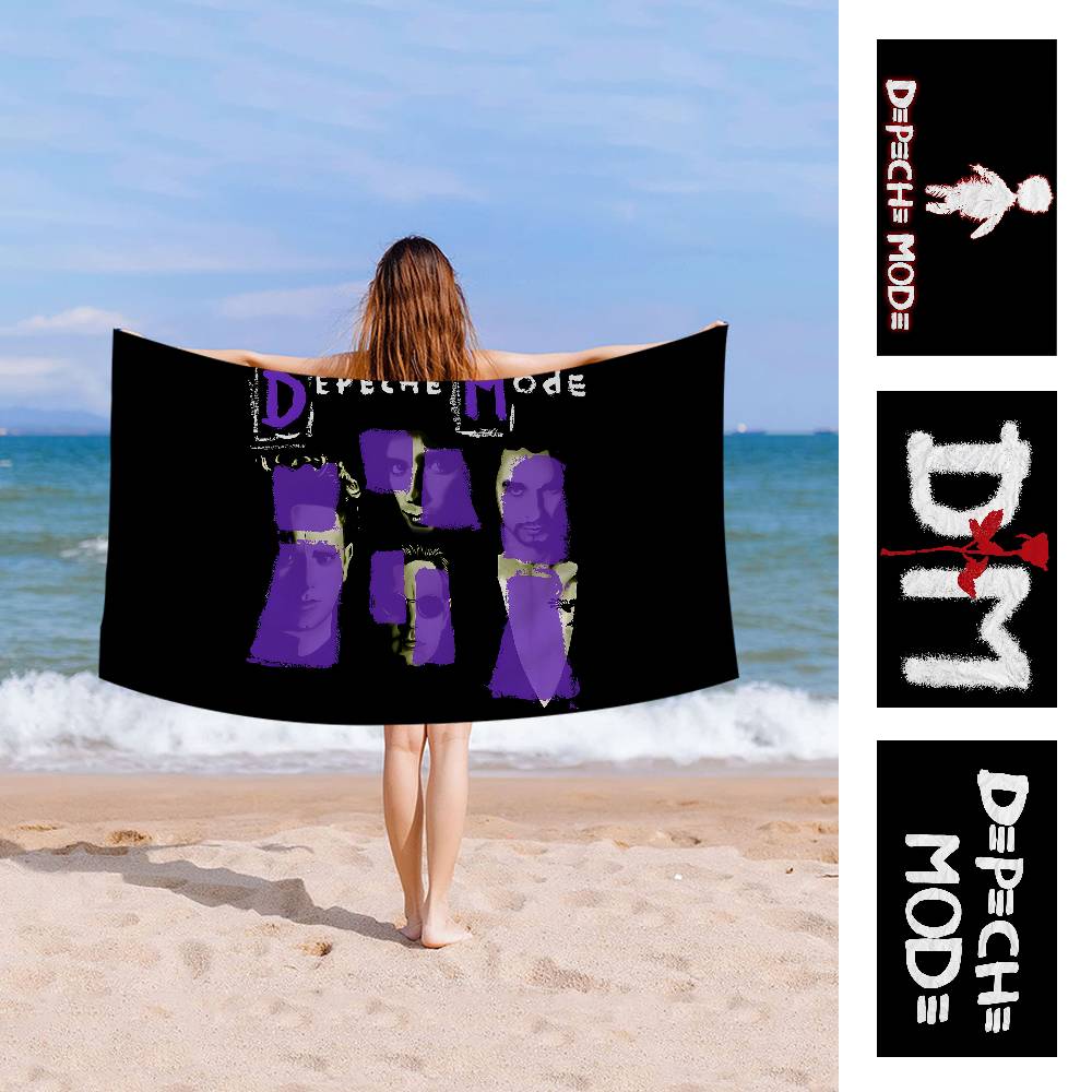 Jmg Household Supplies Girls Depeche Mode Singer Beach Towel Colorful Bath Towels For Microfiber Quick Dry Custom Sand Free Beach Yoga Spa Gym Pool