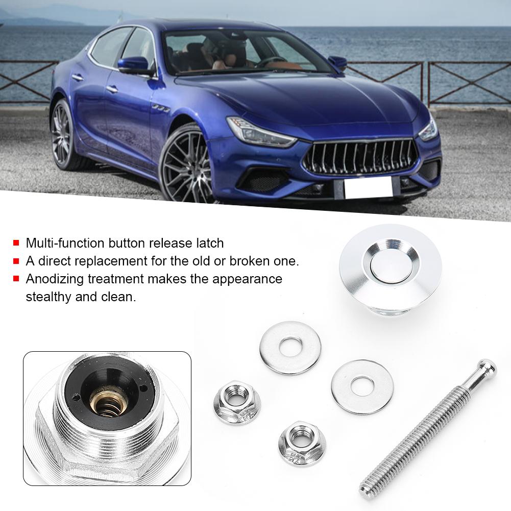 30mm Celsius 1.2in   Car Push Button Quick Release Hood Pins Bonnet Lock