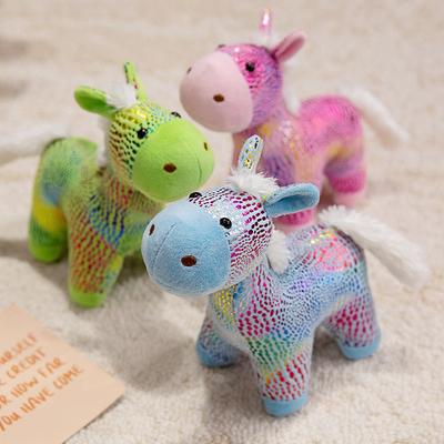 Colorful Pony Doll Plush Toy Pony Zodiac Horse Doll Children Accompany Soothing Doll