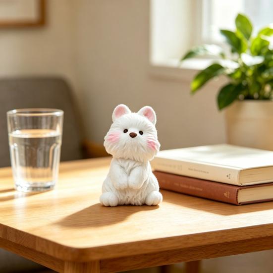 Yousheng 3 Pcs Mini Dog Figurines Cartoon Resin Dog Miniature Figures Little Puppy Statue for Cake Toppers Fairy Garden DIY Crafts