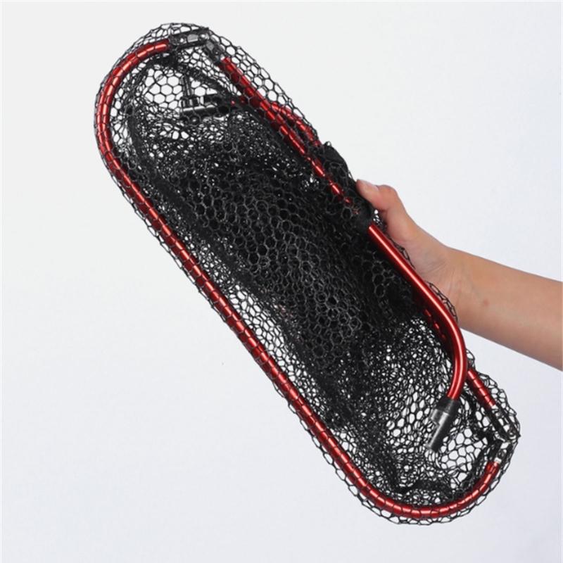 Foldable Net Head Sea Fishing Net Head Replacement Saltwater Fishing Tools Aluminum Net Landing Net Head 40cm/60cm/65cm