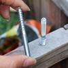 50/10x Double Head Hanger Bolts Heavy Duty Metal Self-Tapping Threaded Rods Screw For Wood Furniture Joint Hardware Accessories