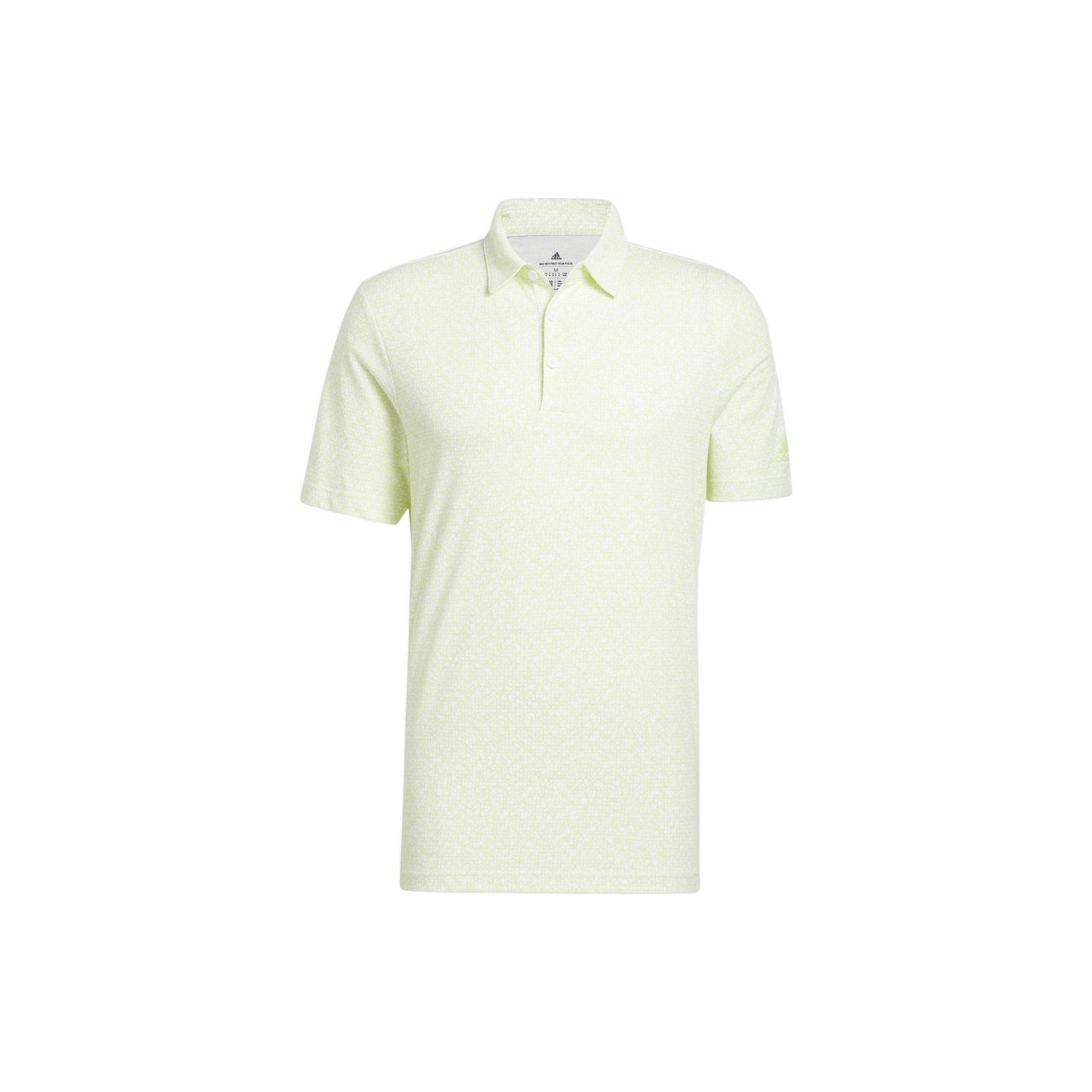 adidas SS22 Small Geometry Pattern Printing Short Sleeve Light Green Polo Shirt Men s HA9172 XXXL