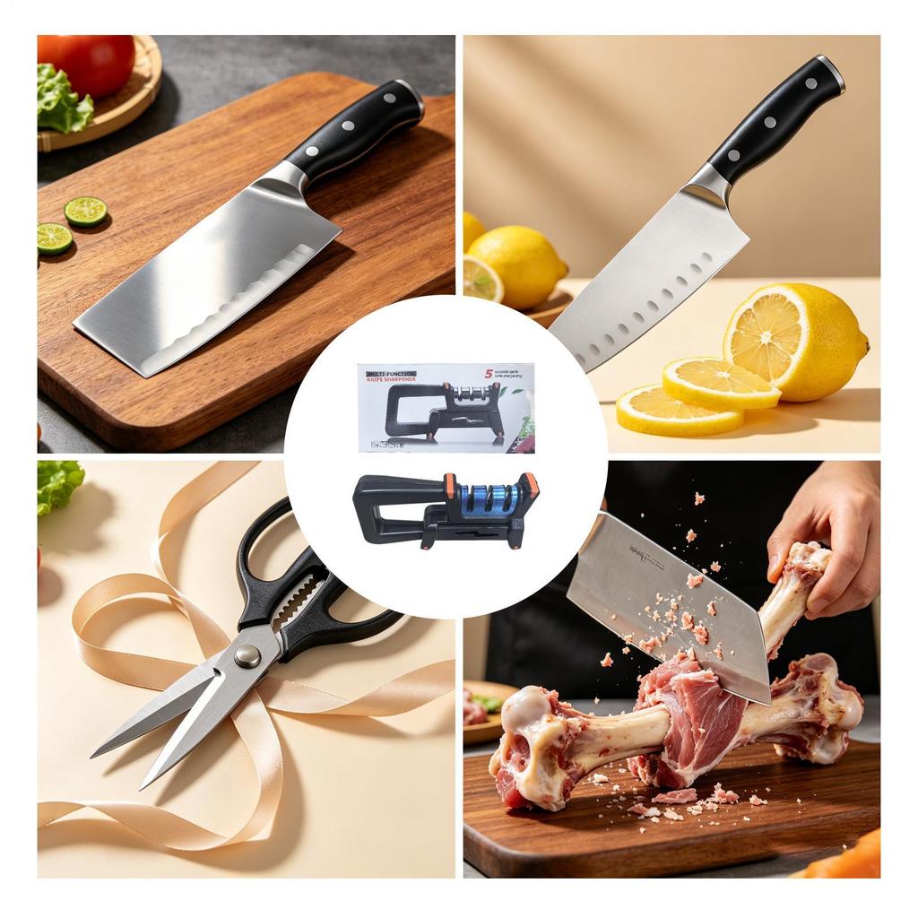 Hand-held knife sharpener fast sharpening stone Multi functional knife sharpening rod for household kitchen scissors tools