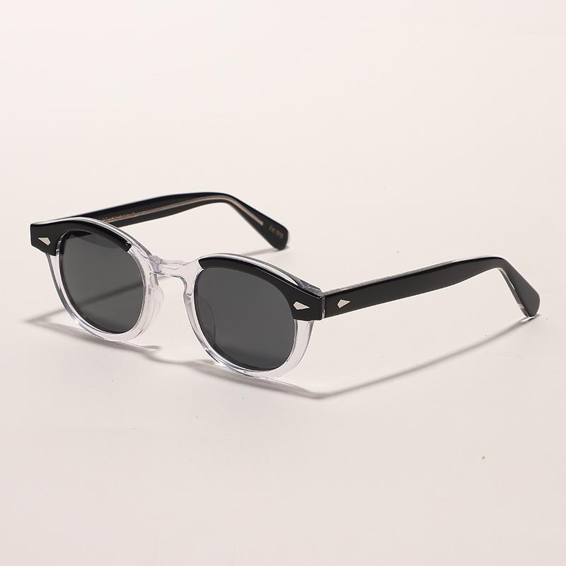 Retro Johnny Depp Sunglasses Men Women Polarized Sun Glasses Brand Vintage Acetate Frame For Male Eyeglasses Eyewear