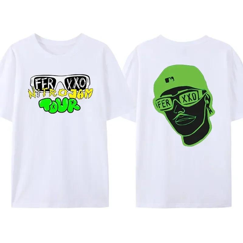 Creative Feid Ferxxo Printed T-shirt Hip-hop Rapper Street Fashion Shirt UnisexSummer Short-sleev Humor Style Cool Tops