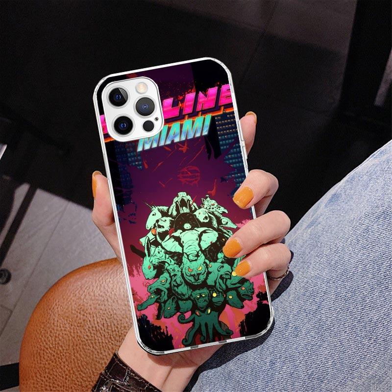 Game Hotline Miami Phnoe Case for Iphone 17 Air 16 16E 11 12 13 Mini 14 Plus 15 Pro Max 7 8 + SE 2020 Phone Cover Coque