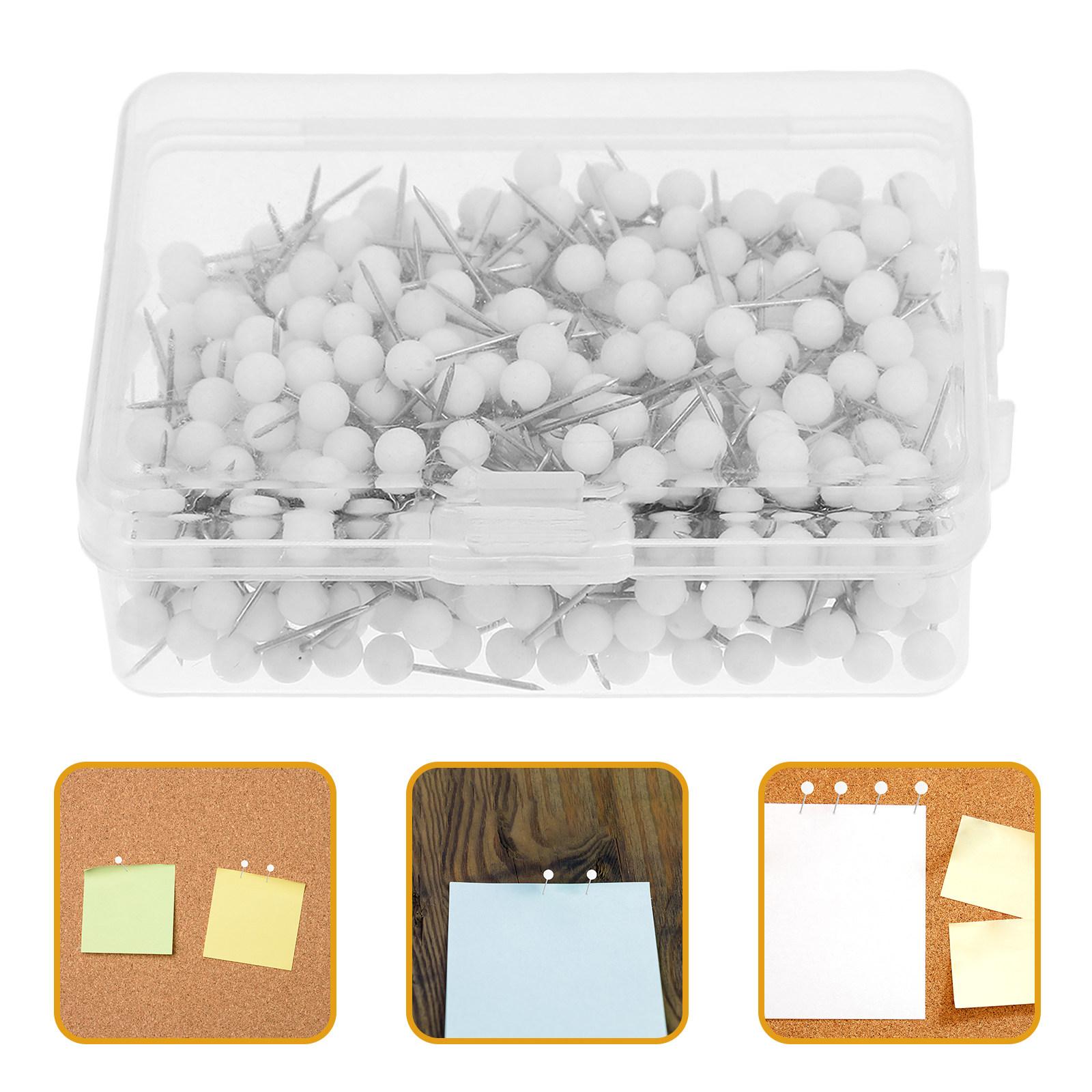 

500Pcs Small Round Head Thumbtacks for Maps Cork Boards Posters Notes Photos Wall Decor Drawing Pins Grip China Mainland