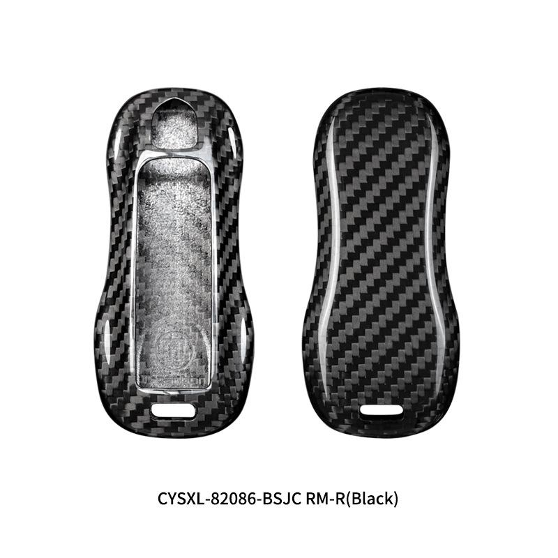 Echte Carbonfaser Auto Fernbedienung Schlüsselanhänger Hülle Abdeckung für Porsche Macan 911 Panamera Cayenne Boxster 986 987 981 Zubehör