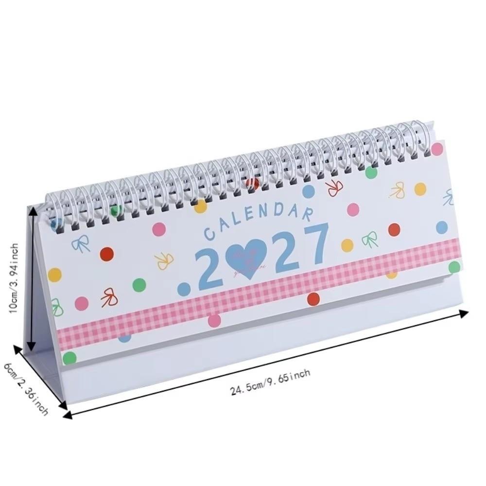 Foldable Stand 2027 Desk Calendar Simple Design Table Calendar INS Standing Calendar Home Office