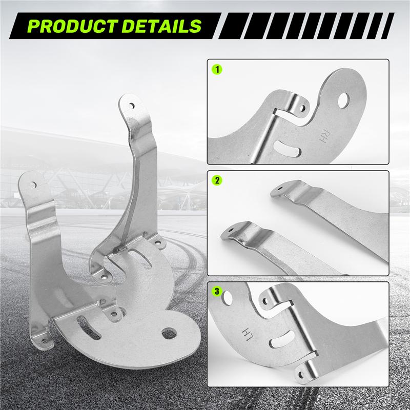 Stal Nierdzewna Uchwyt Mocowania Reflektora do Siatki Przedniej Samochodu Dla-BMW Mini R50 R52 R53 2001-2007-M53K