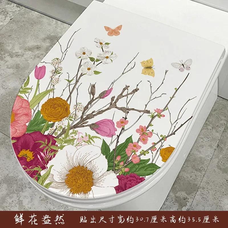Waterproof Butterfly Wall Stickers Toilet Sticker Decorative Kitchen Stickers Bathroom Vinyl Decals Christmas Decoration