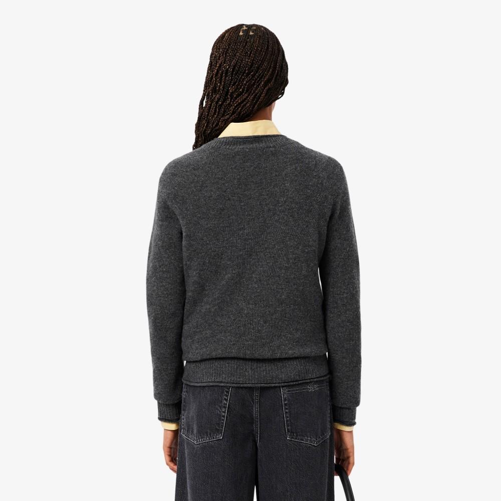 Lacoste Women's Carded Wool Crewneck Sweater AF4160-55N050