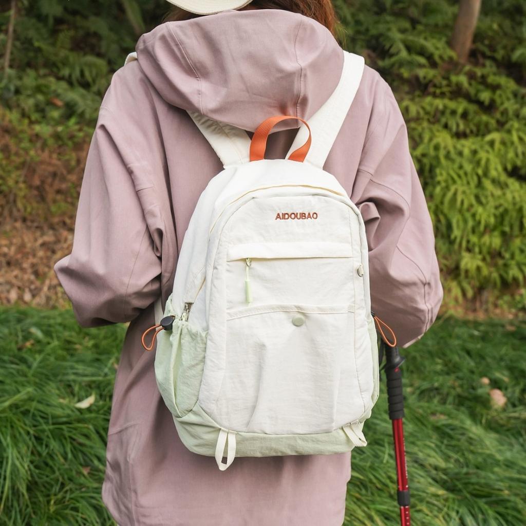 Schoolbag Backpack Women's Cloud Ultra Lightweight Backpack Summer Large Capacity Schoolbag Men's Casual Outdoor College Student Backpack