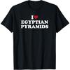I Love Egyptian Pyramids, I Heart Egyptian Pyramids T-Shirt