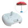 1 Piece Umbrella Stand Base Parasol Water Filled Sunshade Outdoor Furniture Parts for Yard Garden Fishing Beach 42x42x17cm